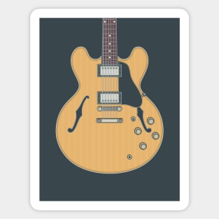 Natural 335 Hollow Body Guitar Sticker